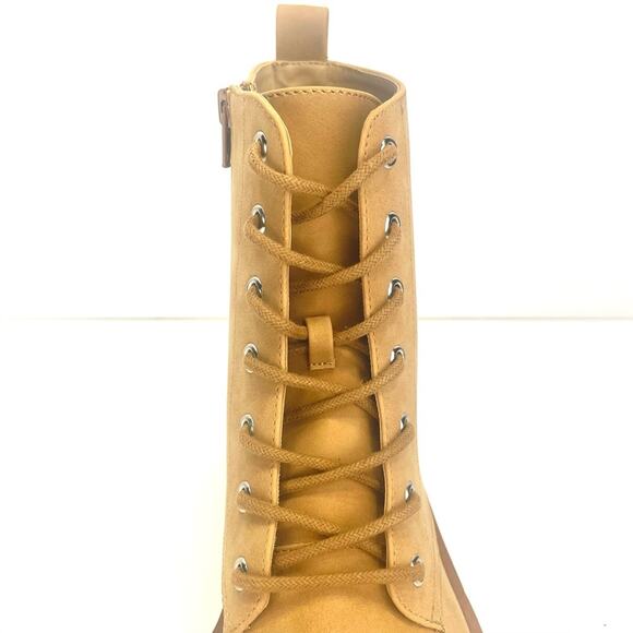 DV Dolce Vita Primm Women Tan Combat Boot Size 9 Platform Lug Sole Bootie New - Picture 11 of 15